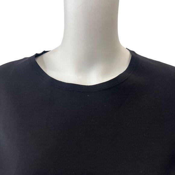 $350 The Row Black Fitted Short Sleeve Stretch T-Shirt size Small - Picture 2 of 6